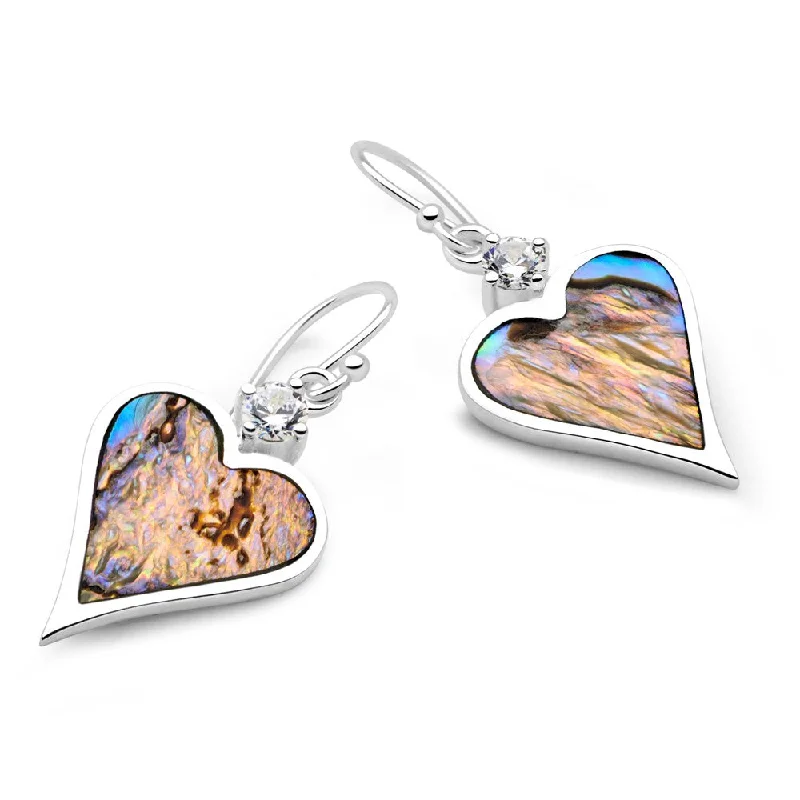 Thick tier earrings-Enchanted Heart Earrings