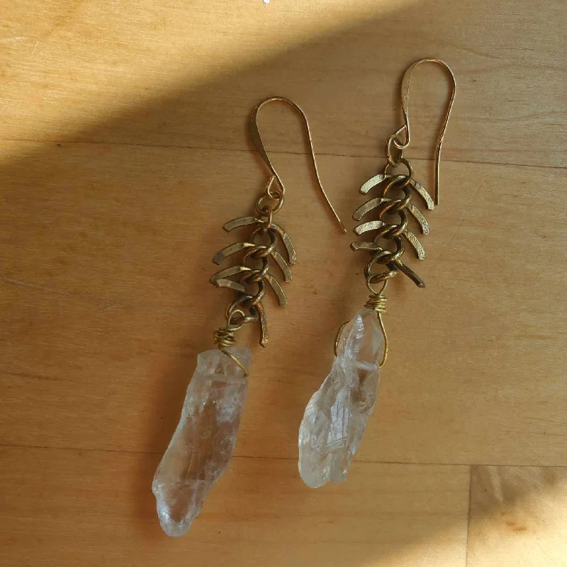 Guardian eye earrings-Vertebrae Earrings