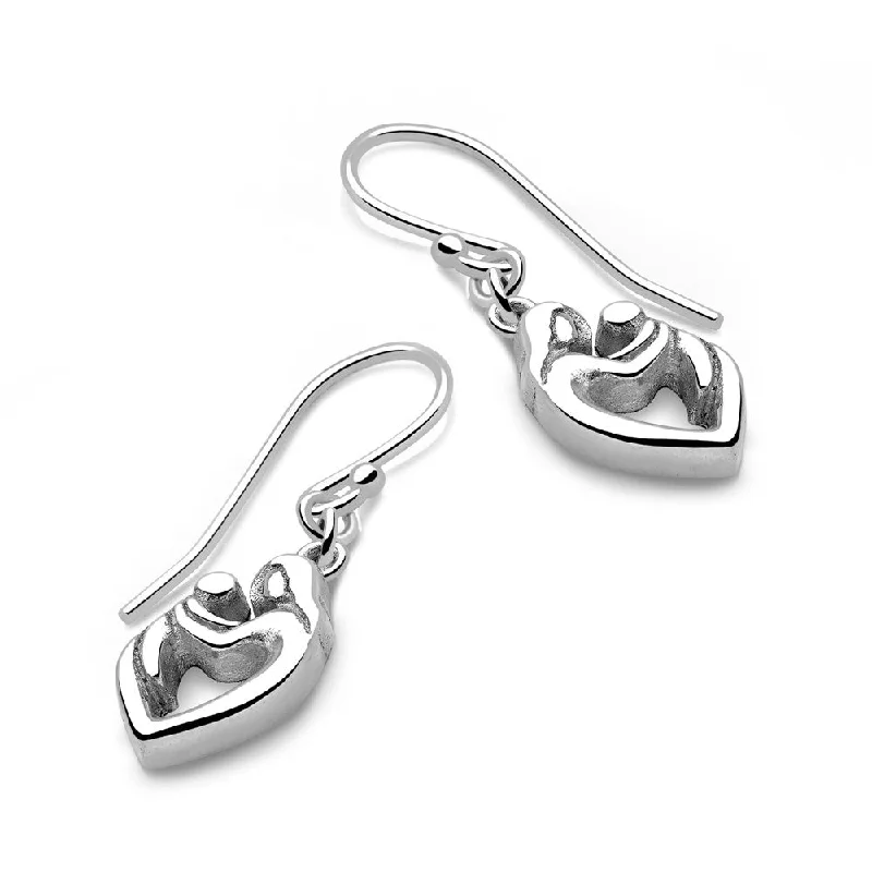 Light drop earrings-Mother and Child Earrings