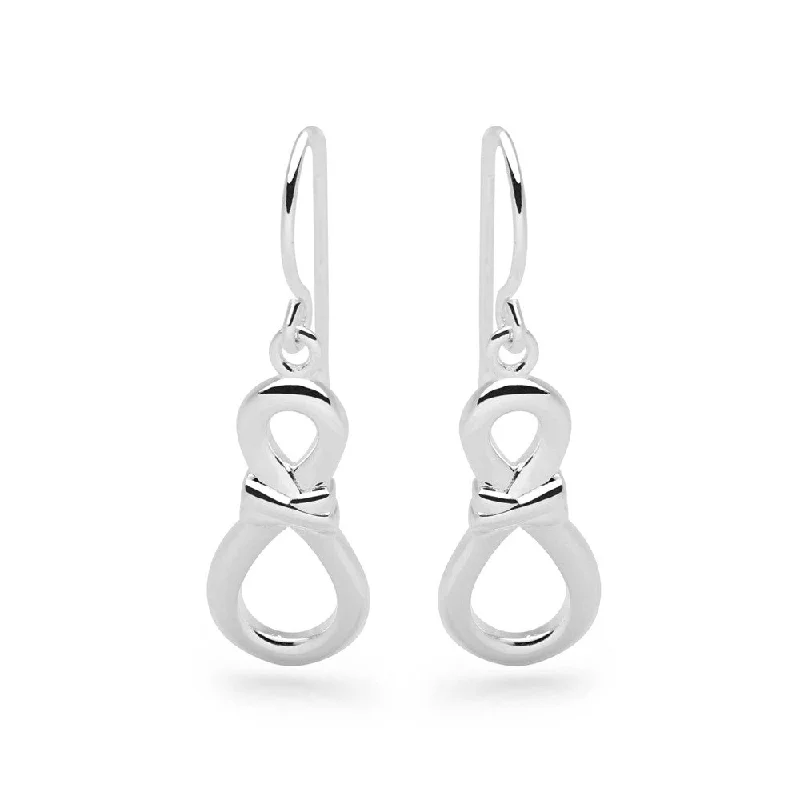 Art deco earrings-Infinity Knot Earrings