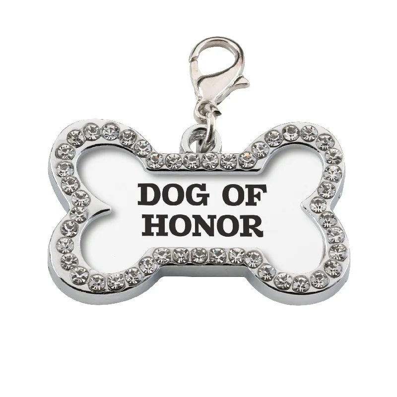 Bow knot necklaces-Dog Tag - Dog Of Honor | Dog Of Honor Dog Tag - Collar Charm