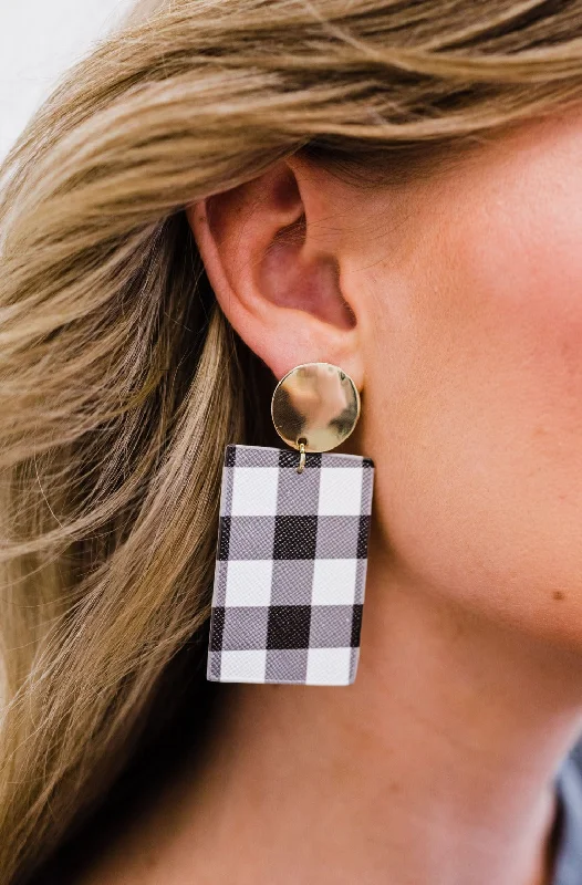 Square stud earrings-tatum earrings