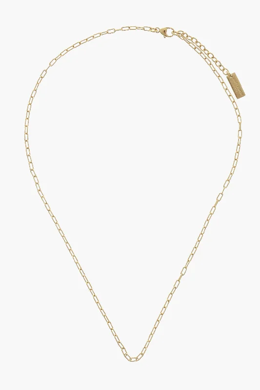 Ruby drop necklaces-Saint Laurent Golden-Effect Chain Necklace