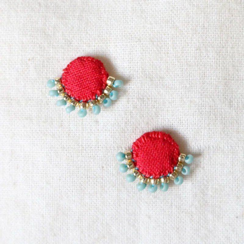 Bold druzy earrings-Studs- Ray