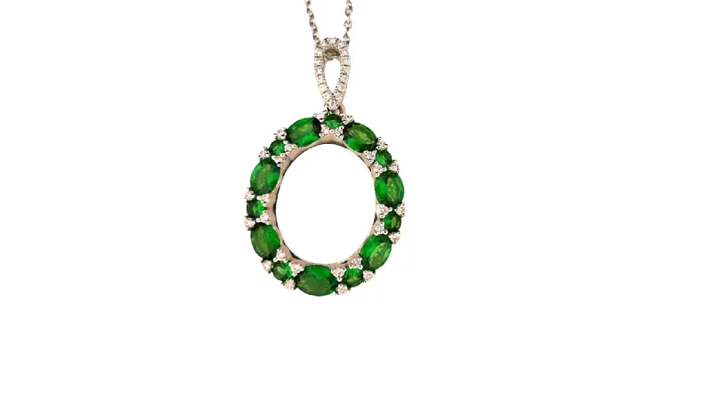 Wool thread necklaces-Tsavorite Garnet Necklace