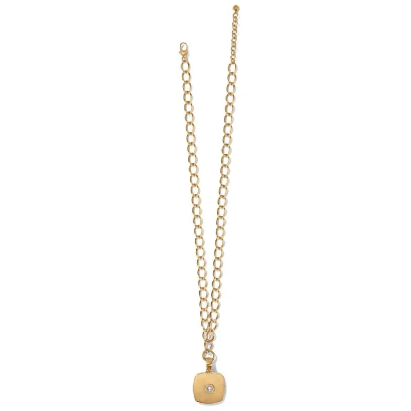 Flexible thread necklaces-Women's Suisses Necklace In Brushed Gold