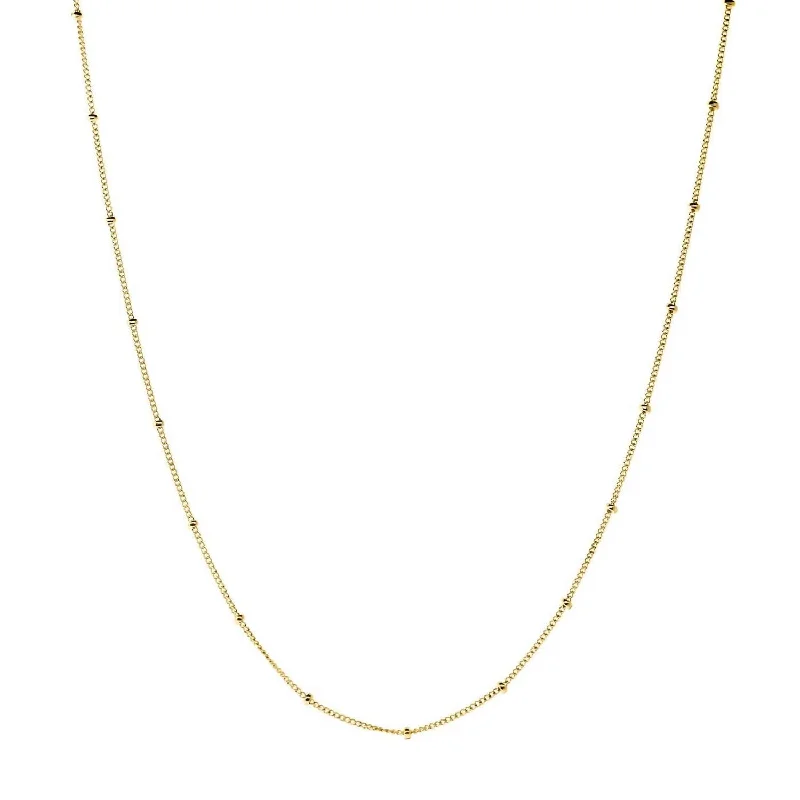 Lunar charm necklaces-Women's Chloe Ball Chain Necklace In Gold