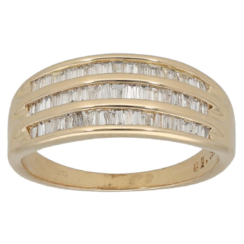 Guardian eye rings-9ct Gold 0.50ct Diamond Dress/Cocktail Ring Size K