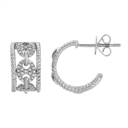 14K WHITE GOLD + DIAMONDS