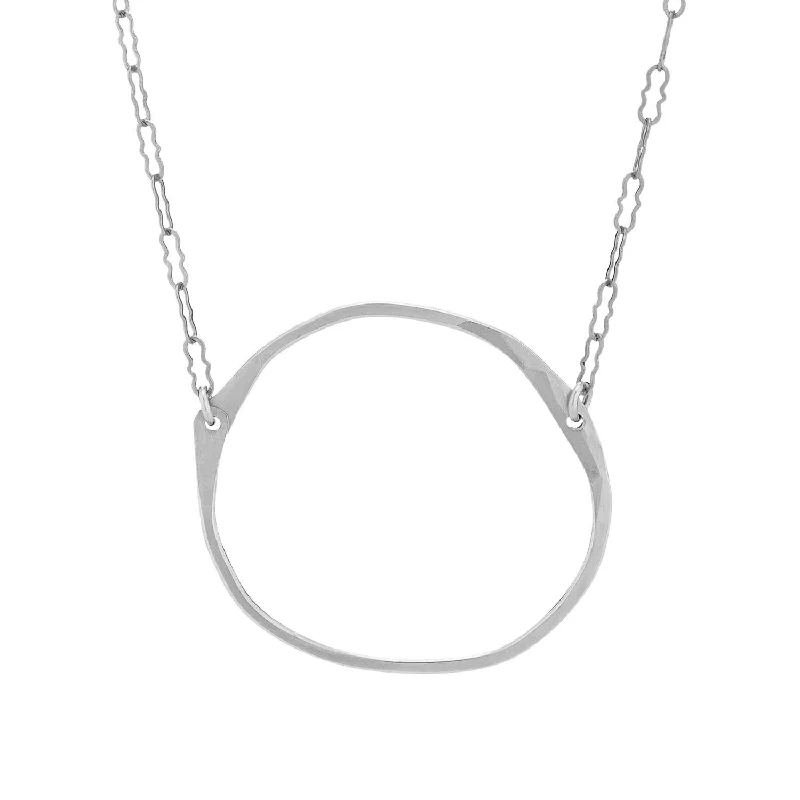 Fern design necklaces-Little Apple Necklace In Sterling Silver