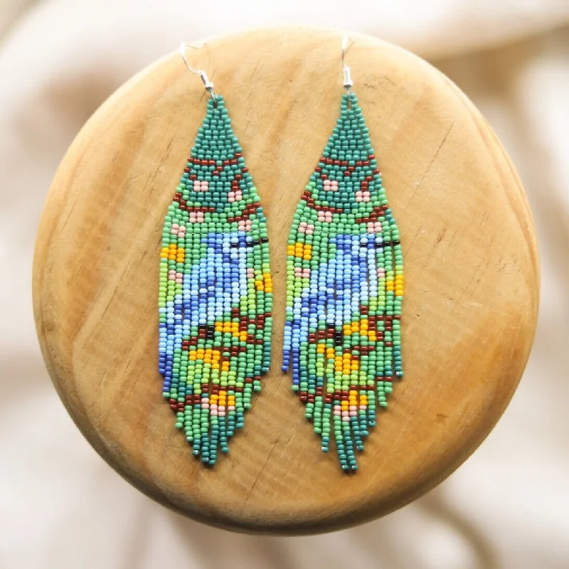 Curved drop earrings-Archipelago