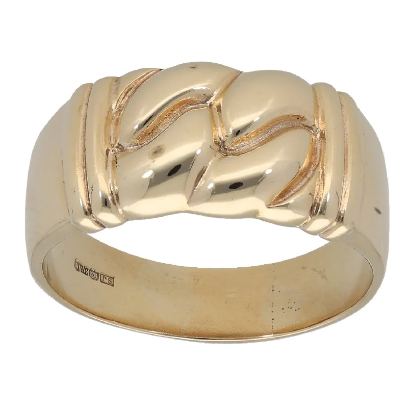 Loop band rings-9ct Gold Alternative Ring Size U