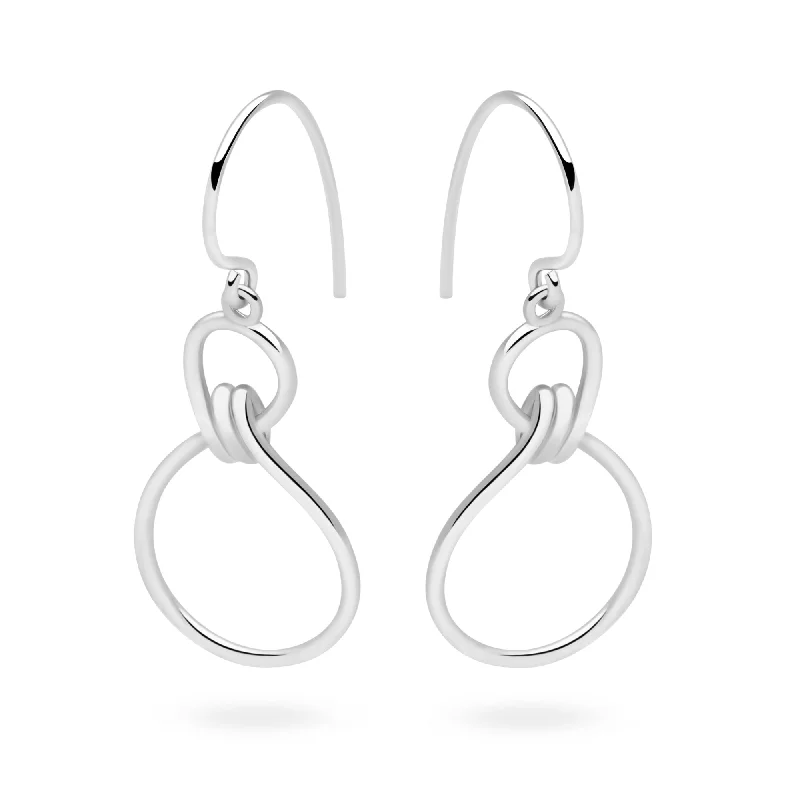 Fine bead earrings-Eternal Knot Earrings