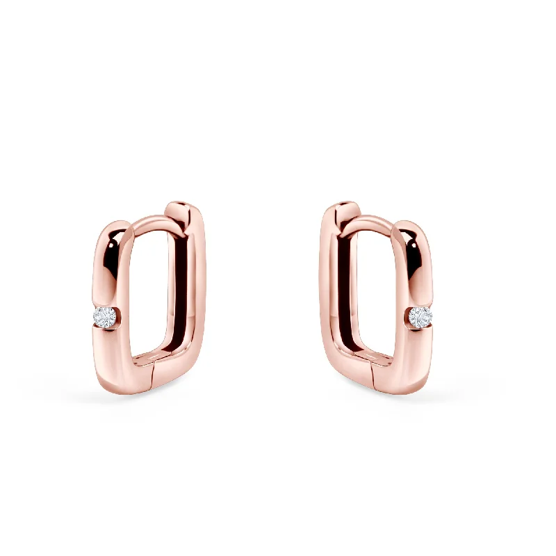 Charming pair earrings-Focus Huggie Earrings