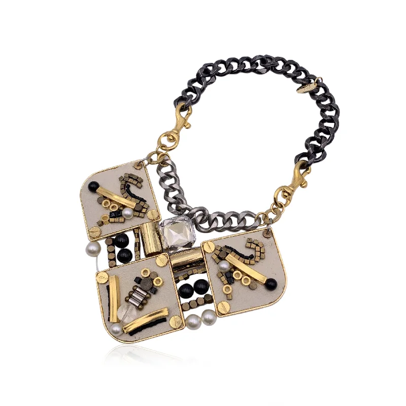 Bright gold necklaces-3.1 Phillip Lim Metal Necklace