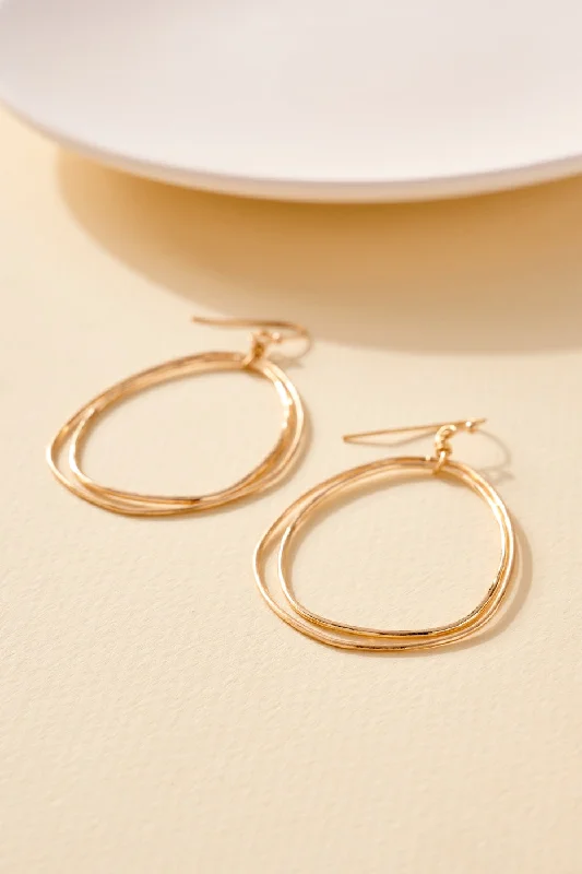 Smooth art earrings-Jumping Through Hoops Earrings