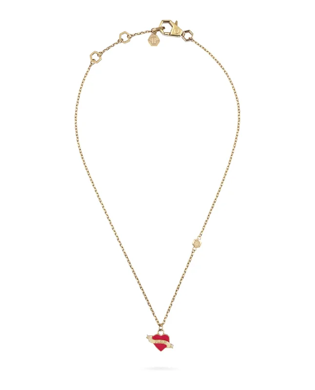 Pure crystal necklaces-Plein Valentine Cable Chain Neklace