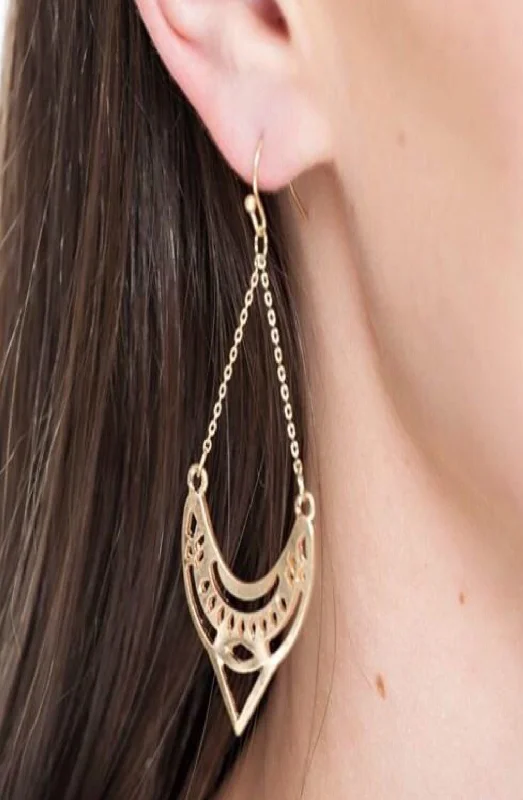 Raven feather earrings-Delicate Detail Earrings - Final Sale