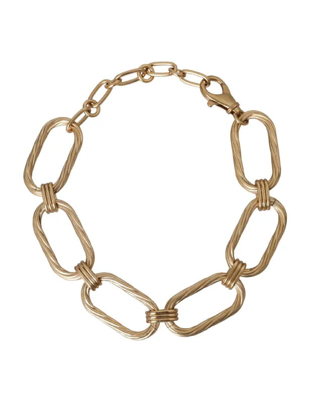 Astro sign necklaces-Dolce & Gabbana  Tone Brass Large Link Chain Jewelry Women's Necklace