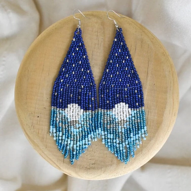 Nomad feather earrings-Interstellar