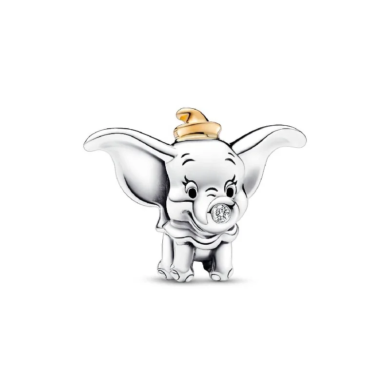 Polished name necklaces-Women's Disney 100 Dumbo Pendant In Sterling Silver/gold