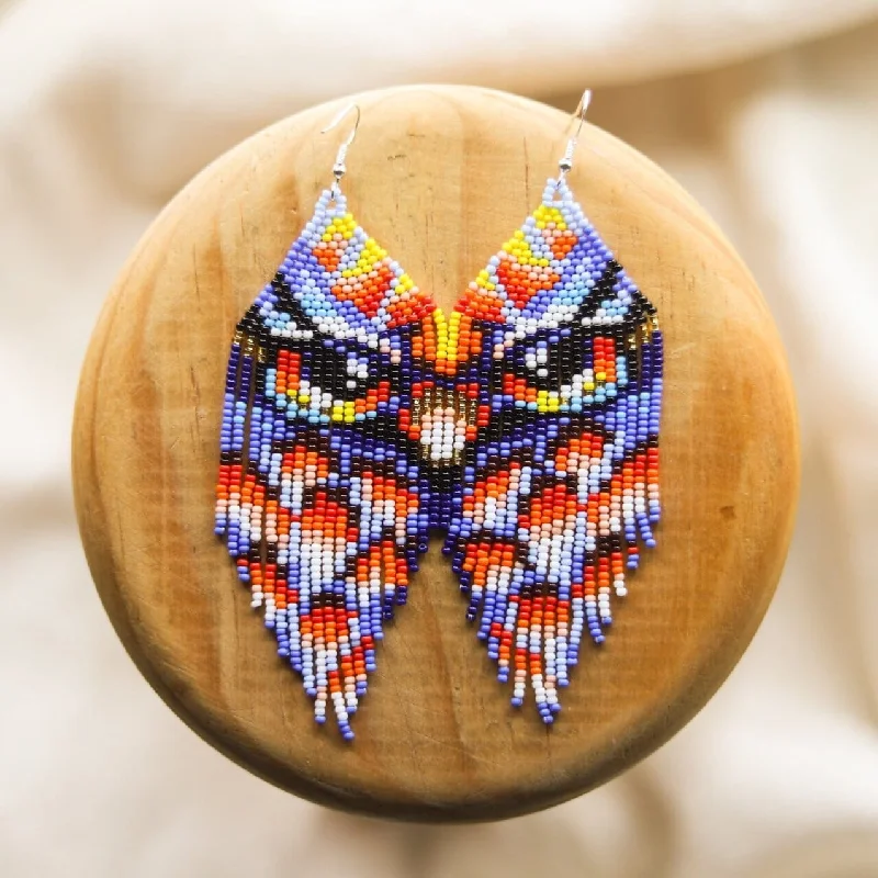 Nine-tier earrings-Psycho Owl