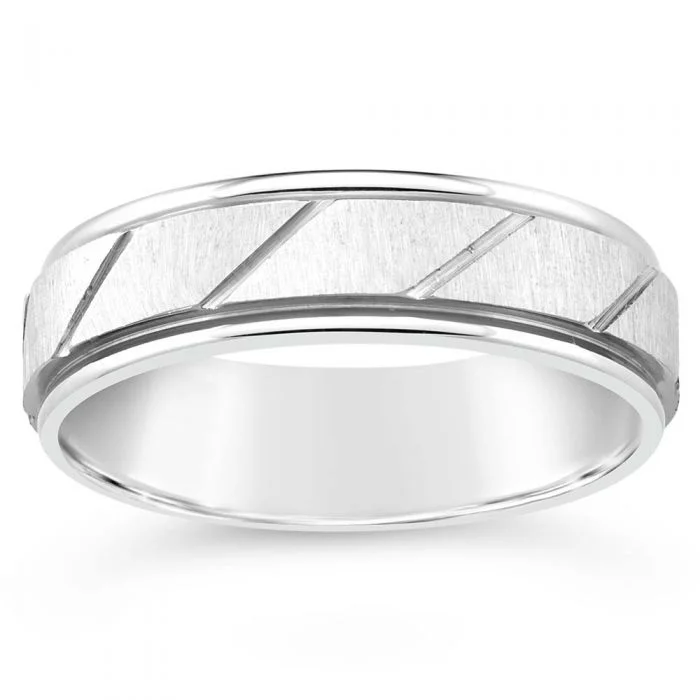 Curved shank rings-Stainless Steel Gents Patterned Ring