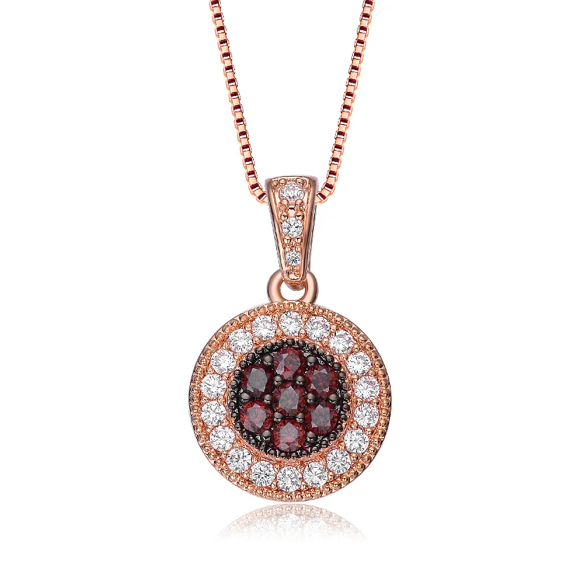 Aged medallion necklaces-Sterling Silver Black Cubic Zirconia Roaring Pendant