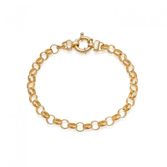 Deer motif bracelets-Apollo Chain 18ct Gold Plated Bracelet RBR05_GP