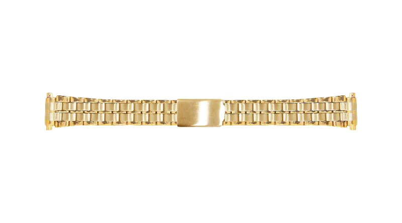 Wool thread bangles-Hadley Roma Women's Goldtone Metal Bracelet Watch Band