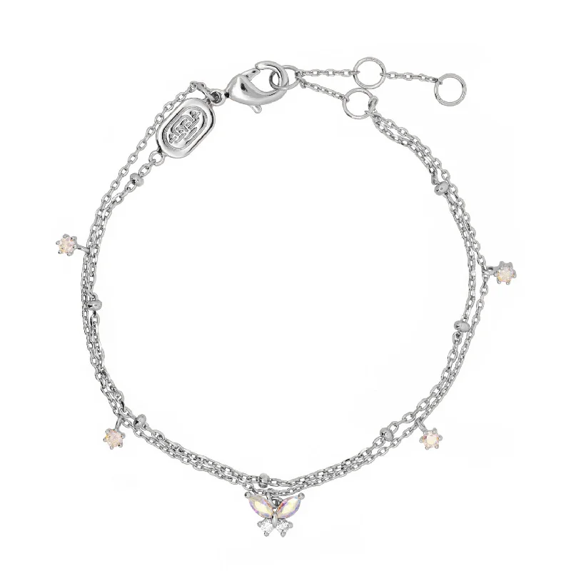 Cebu tile bracelets-Silver Meadow Bracelet