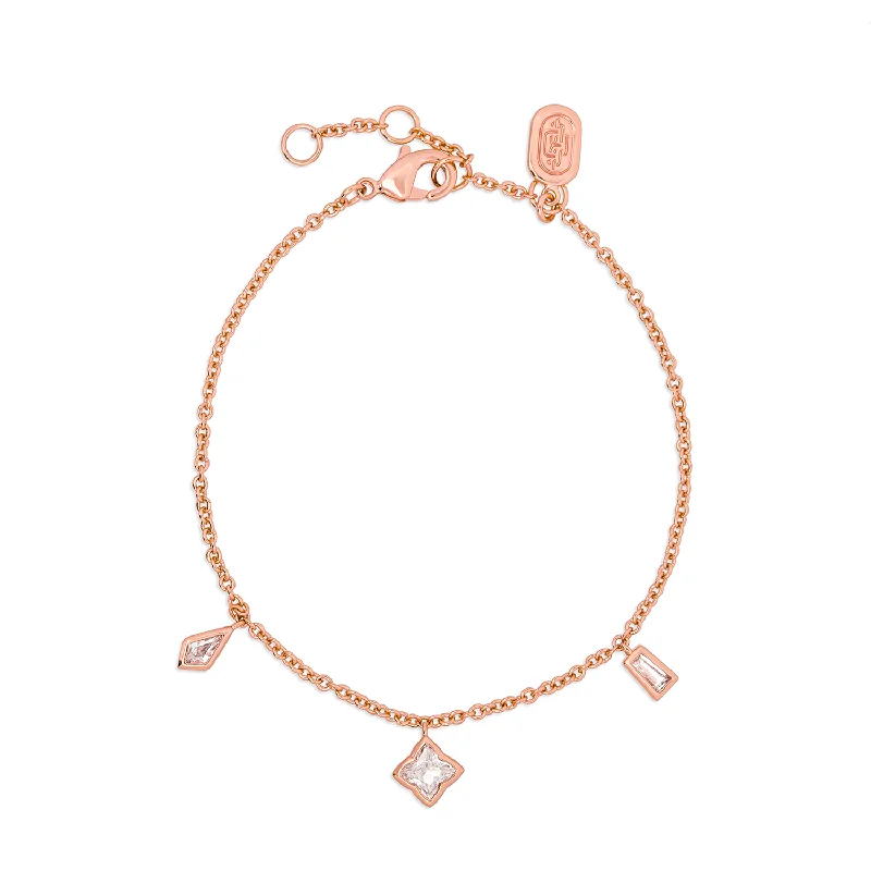 Light filigree bangles-Rose Gold Charice Bracelet