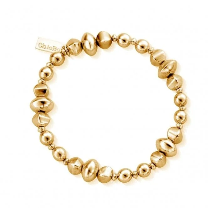 Oval gem bracelets-Gold Moss Filler Bracelet GBMOSS