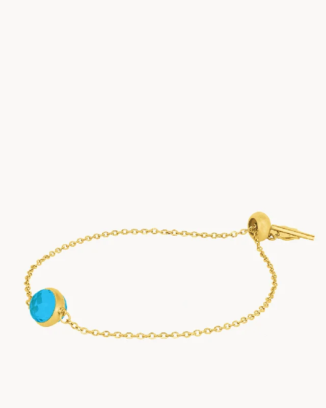 Silk wrap bracelets-September Birthstone Wisdom Signature Bracelet, Gold