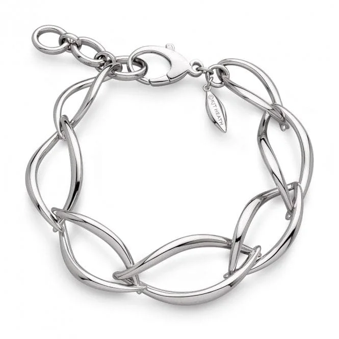 Vine weave bangles-Entwine Twine Twist Link Bracelet 70228RP