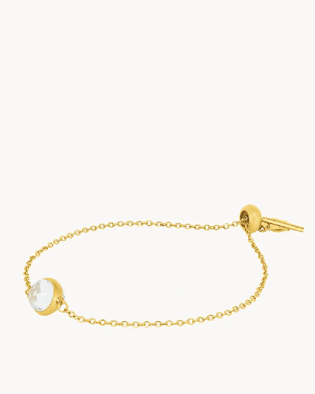 Vine weave bangles-April Birthstone Hope Signature Bracelet, Gold