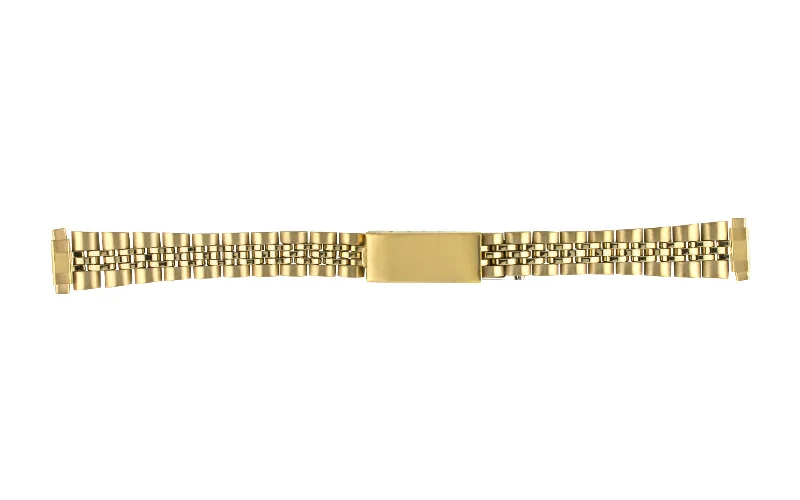 Stretch thread bracelets-Hadley-Roma Women's Goldtone Rolex Jubilee® Style Metal Bracelet Watch Band