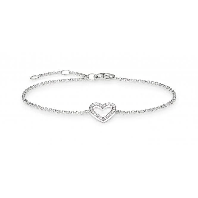 Tri-metal bracelets-Thomas Sabo Glam And Soul Heart Bracelet A1553-051-14