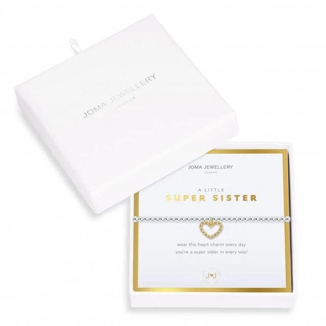 Tri-metal bracelets-Beautifully Boxed A littles Super Sister Bracelet 4752