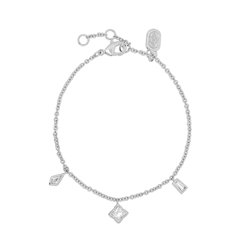 Gem charm bracelets-Silver Charice Bracelet