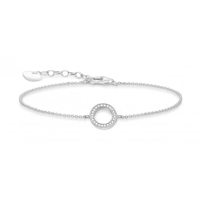 Layered chain bracelets-Thomas Sabo Circle Bracelet A1652-051-14-L19v