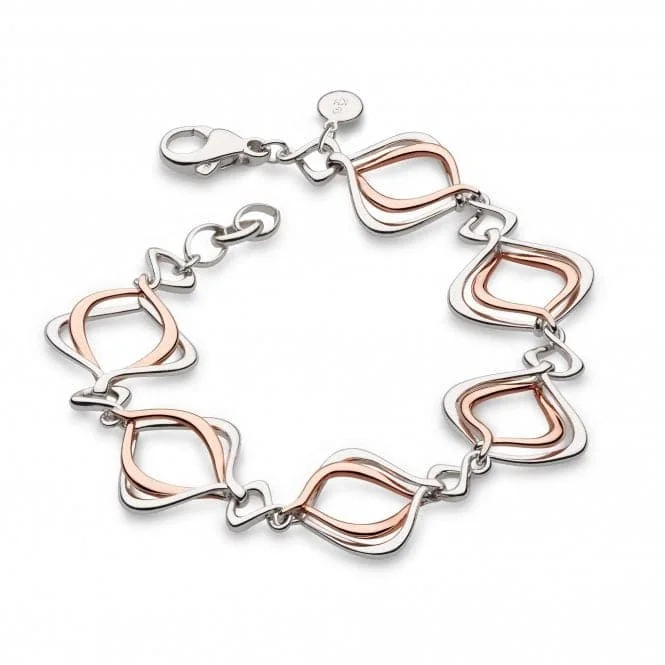 Wave shape bangles-Entwine Alicia Rose Entwined Link Bracelet 70019RRP