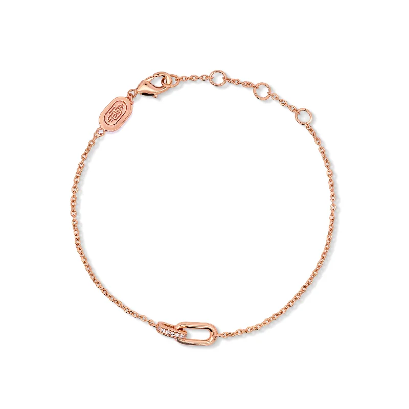 Thick stone bracelets-Rose Gold Courtney Bracelet