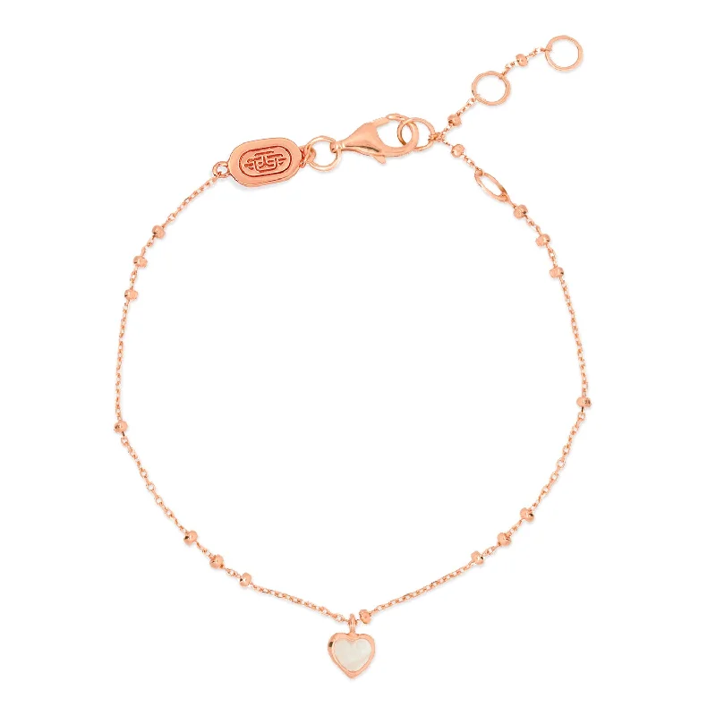 Stretch thread bracelets-Rose Gold Darlene Bracelet