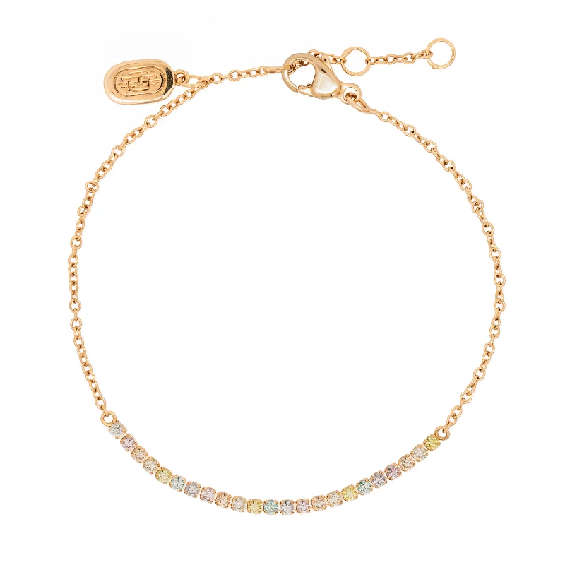 Thin pearl bangles-Gold Irida Bracelet