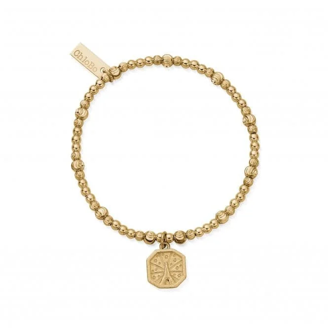 Clear modern bracelets-Gold Cute Sparkle Divine Connection Bracelet GBCS3283