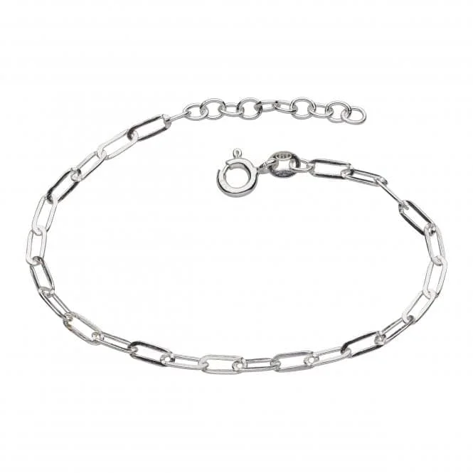 Thin star bracelets-Paperclip Link Chain 7" Bracelet 76812HP