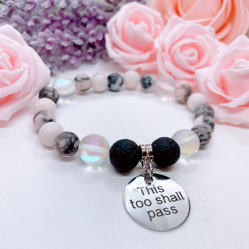 Spinel bracelets-This Too Shall Pass Classic Charm Bracelet Lava