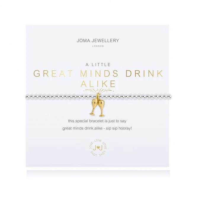 Deer motif bracelets-A little Great Minds Drink Alike Bracelet 4679