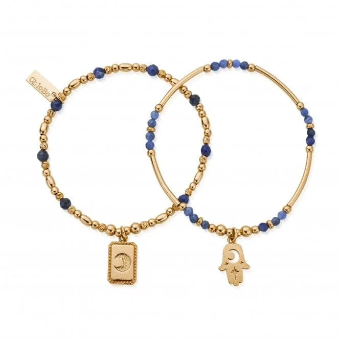 Thick stone bracelets-Gold Manifest Sodalite Set Of 2 Bracelets GBSET33733375